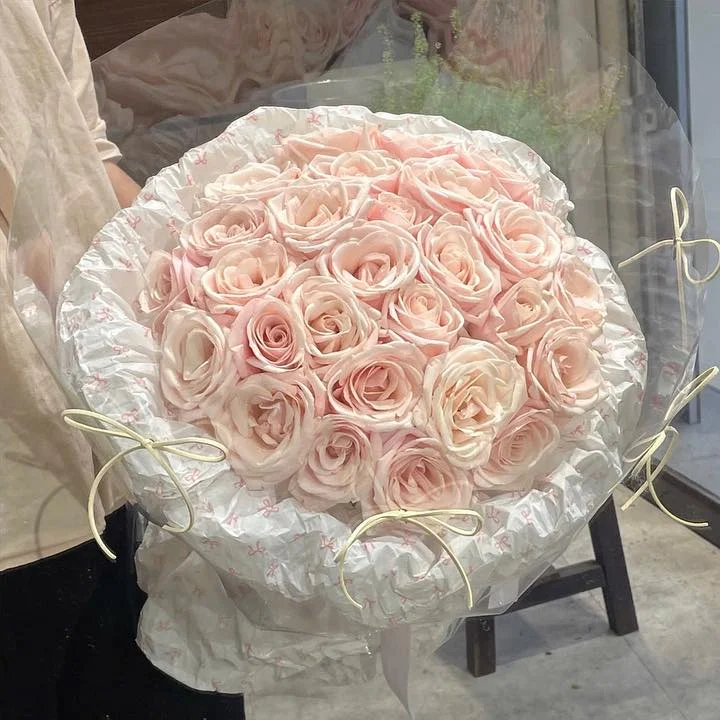 Hồng Phấn Tròn Giấy Nhăn