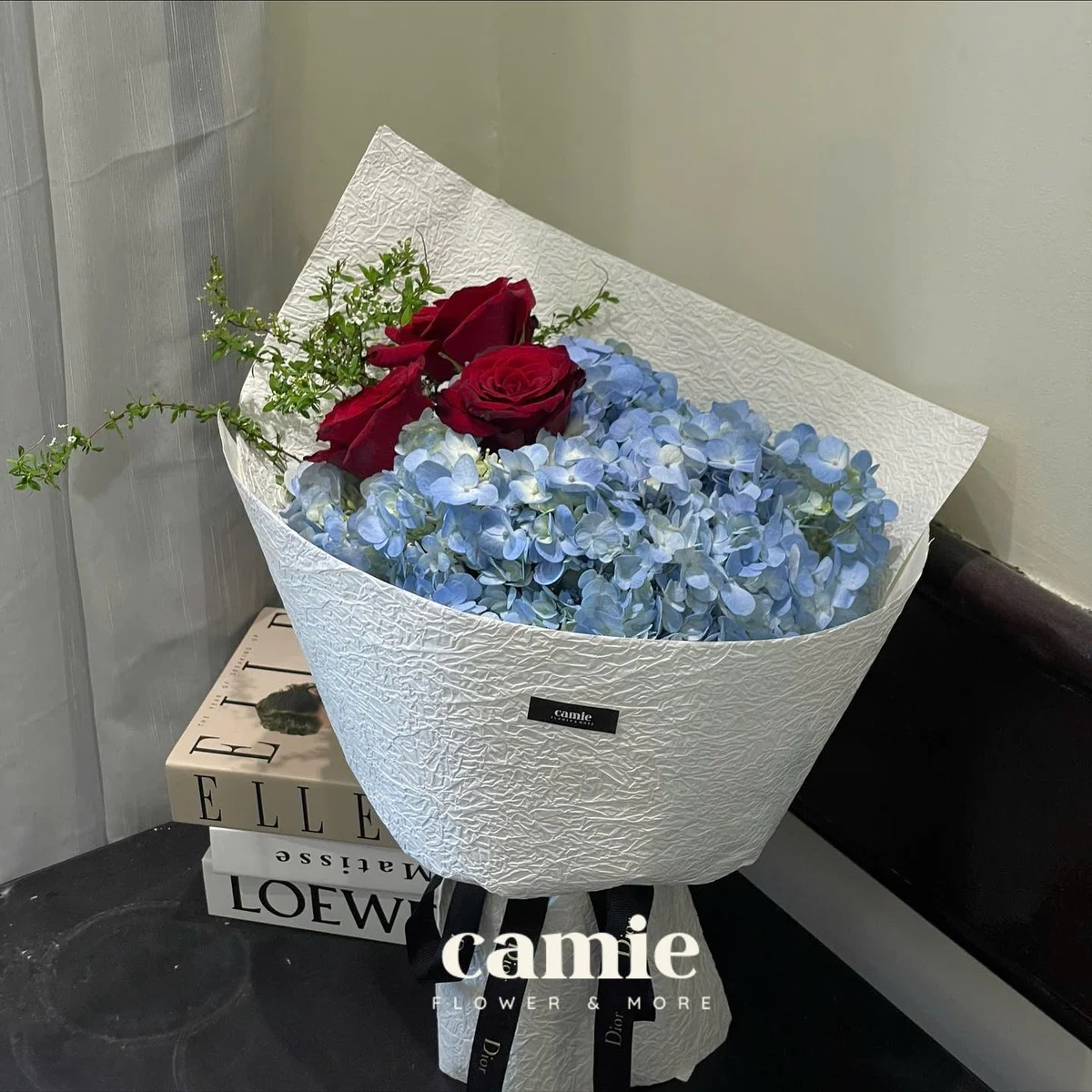 Cẩm Tú Cầu Xanh Và Hồng Đỏ