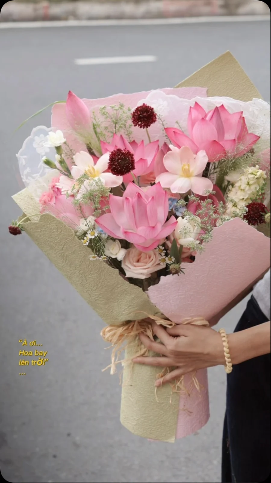 Sen Hồng Phối Hoa Pastel